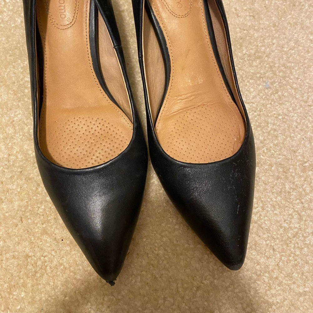 Italian leather heels corso Como